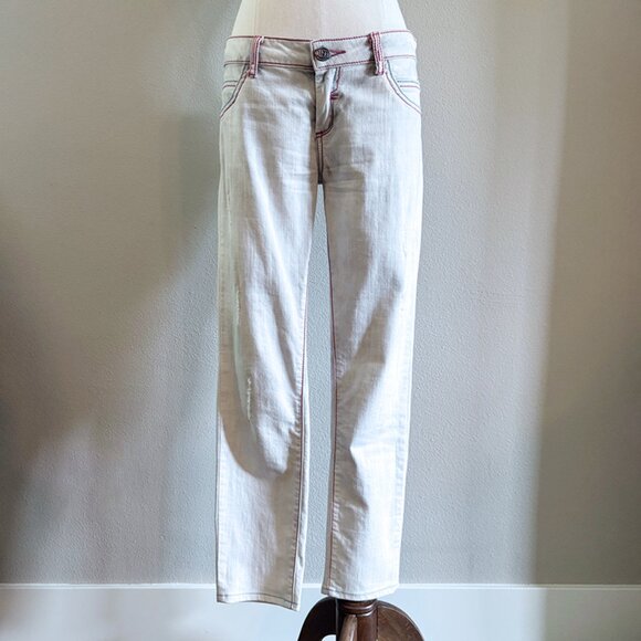 Custo Barcelona Skinny Jeans with Unique Embroidery - Size 27 - Picture 1 of 4